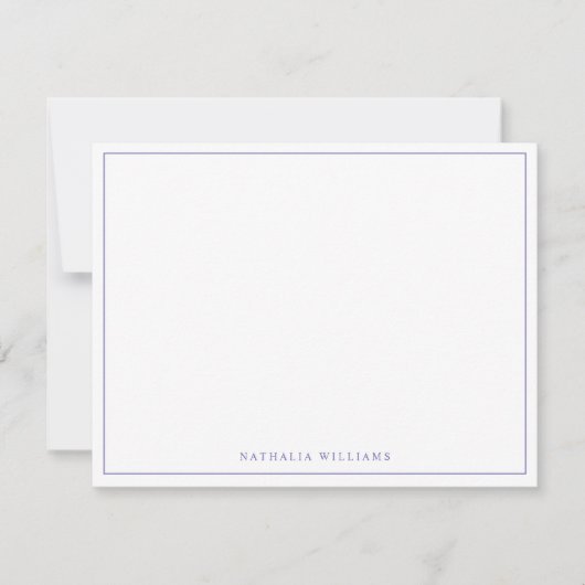 Carte De Correspondance Monograme basic script (Devant)