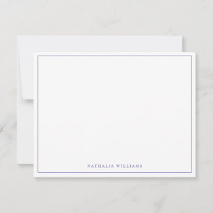 Carte De Correspondance Monograme basic script