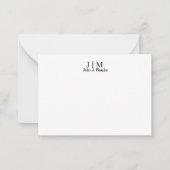 Carte De Correspondance Monogramme (Devant)