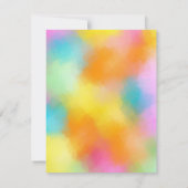 Carte De Correspondance Monogramme Abstrait manuscrit couleur personnalisé (Dos)