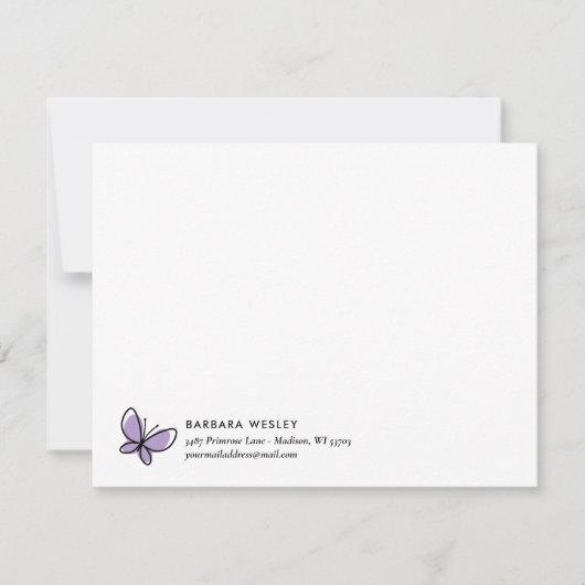 CARTE DE CORRESPONDANCE MONOGRAMME BLANC À BOUTEILLE (Devant)