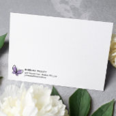 CARTE DE CORRESPONDANCE MONOGRAMME BLANC À BOUTEILLE