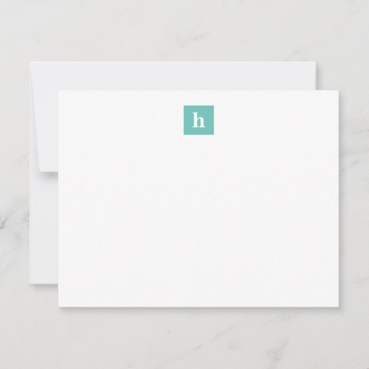 Carte De Correspondance Monogramme carré (Devant)