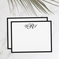 Monogramme classique noir et blanc