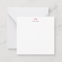 Monogramme classique Professionnel Rouge blanc cla