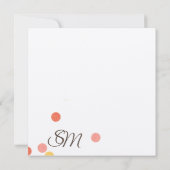 Carte De Correspondance Monogramme de Noël arbres pin felt écru (Dos)