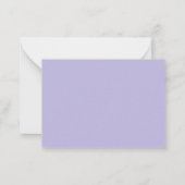 Carte De Correspondance Monogramme de nom de script violet (Dos)
