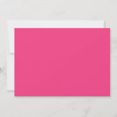 Carte De Correspondance Monogramme de nom en écriture rose chaud (Dos)