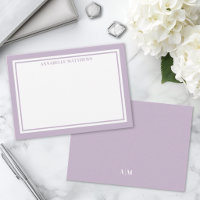 Monogramme de nom minimaliste violet
