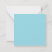 Carte De Correspondance Monogramme de script cursif éditable Noir Bleu Bla (Dos)