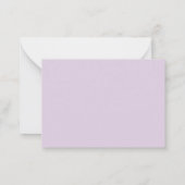 Carte De Correspondance Monogramme de script élégant violet (Dos)