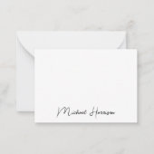 Carte De Correspondance Monogramme de script moderne (Devant)