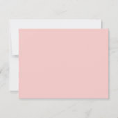 Carte De Correspondance Monogramme gras rose moderne (Dos)