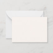 Carte De Correspondance Monogramme initial moderne simple (Dos)