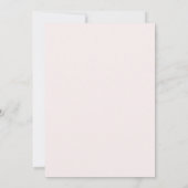Carte De Correspondance Monogramme moderne Blush Pink Gold Script (Dos)