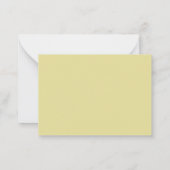 Carte De Correspondance Monogramme moderne Chartreuse blanc en écriture (Dos)