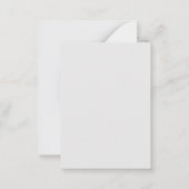 Carte De Correspondance Monogramme Moderne Gris Clair Or Script (Dos)