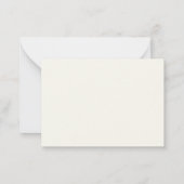 Carte De Correspondance Monogramme Moderne Or Écriture Script (Dos)