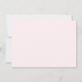 Carte De Correspondance Monogramme moderne rose pâle (Dos)