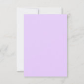 Carte De Correspondance Monogramme moderne typographique violet (Dos)