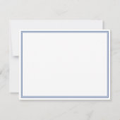 Carte De Correspondance Monogramme noir bleu (Dos)