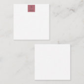 Carte De Correspondance Monogramme professionnel moderne Rose clair or bla (Devant / Derrière)