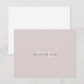 Carte De Correspondance Monogramme rose chic (Devant / Derrière)