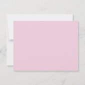 Carte De Correspondance Monogramme rose clair (Dos)