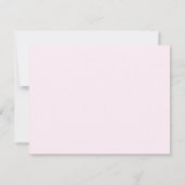 Carte De Correspondance Monogramme rose Fille Simple Moderne (Dos)