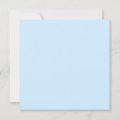 Carte De Correspondance Monogramme Script Calligraphie bleu (Dos)