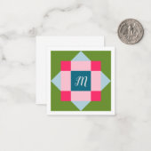 Carte De Correspondance Monogramme surface à grange (Devant/Arrière en situation)