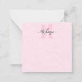 Carte De Correspondance Monogrammed Elegant Bold Initial (Devant)