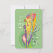 Carte De Correspondance Montée en flammes - Empowerment Affirmation person (Devant)