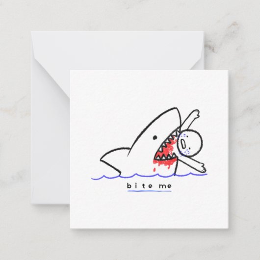 Carte De Correspondance Mords Moi (Devant)