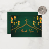 Carte De Correspondance Mosquée islamique Merci (Devant/Arrière en situation)