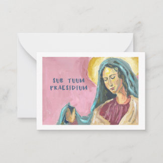 Carte De Correspondance Mother Mary prayer card
