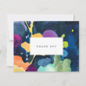 Carte De Correspondance Motif Abstrait peint moderne (Devant)