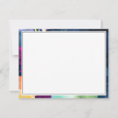 Carte De Correspondance Motif Abstrait peint moderne (Dos)