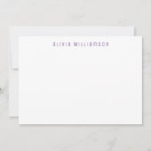 Carte De Correspondance Motif Cœur Amour nom personnalisé (Devant)