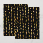 Carte De Correspondance Motif coeurs 14 (Devant / Derrière)