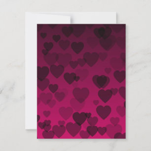 Carte De Correspondance Motif coeurs 18