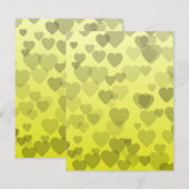 Carte De Correspondance Motif coeurs 22 (Devant / Derrière)