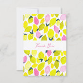 Carte De Correspondance Motif d'aquarelle citron (Devant)