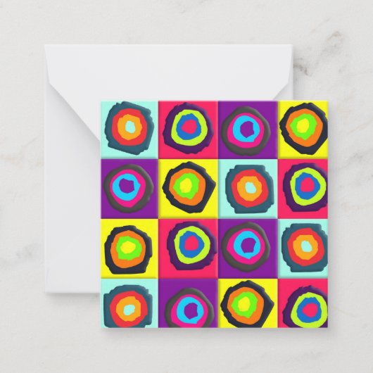 Carte De Correspondance motif de cercles   (Devant)