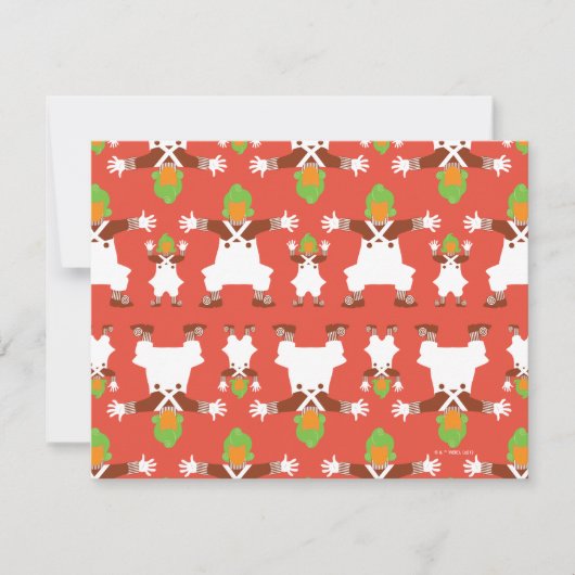 Carte De Correspondance Motif de danse des Oompa Loompa (Devant)