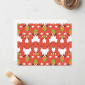 Carte De Correspondance Motif de danse Oompa Loompa (Devant/Arrière en situation)