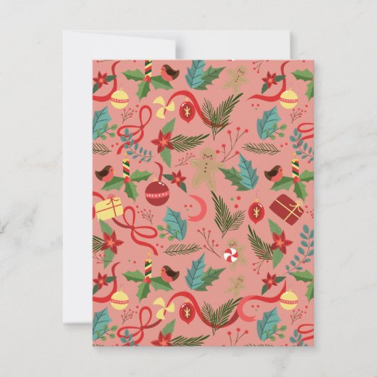 Carte De Correspondance Motif de Noël 2 (Devant)