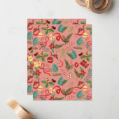 Carte De Correspondance Motif de Noël 2 (Devant/Arrière en situation)