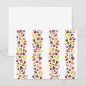 Carte De Correspondance Motif de papier peint à lécher de Willy Wonka (Devant / Derrière)