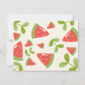 Carte De Correspondance Motif de pastèque mignon (Dos)